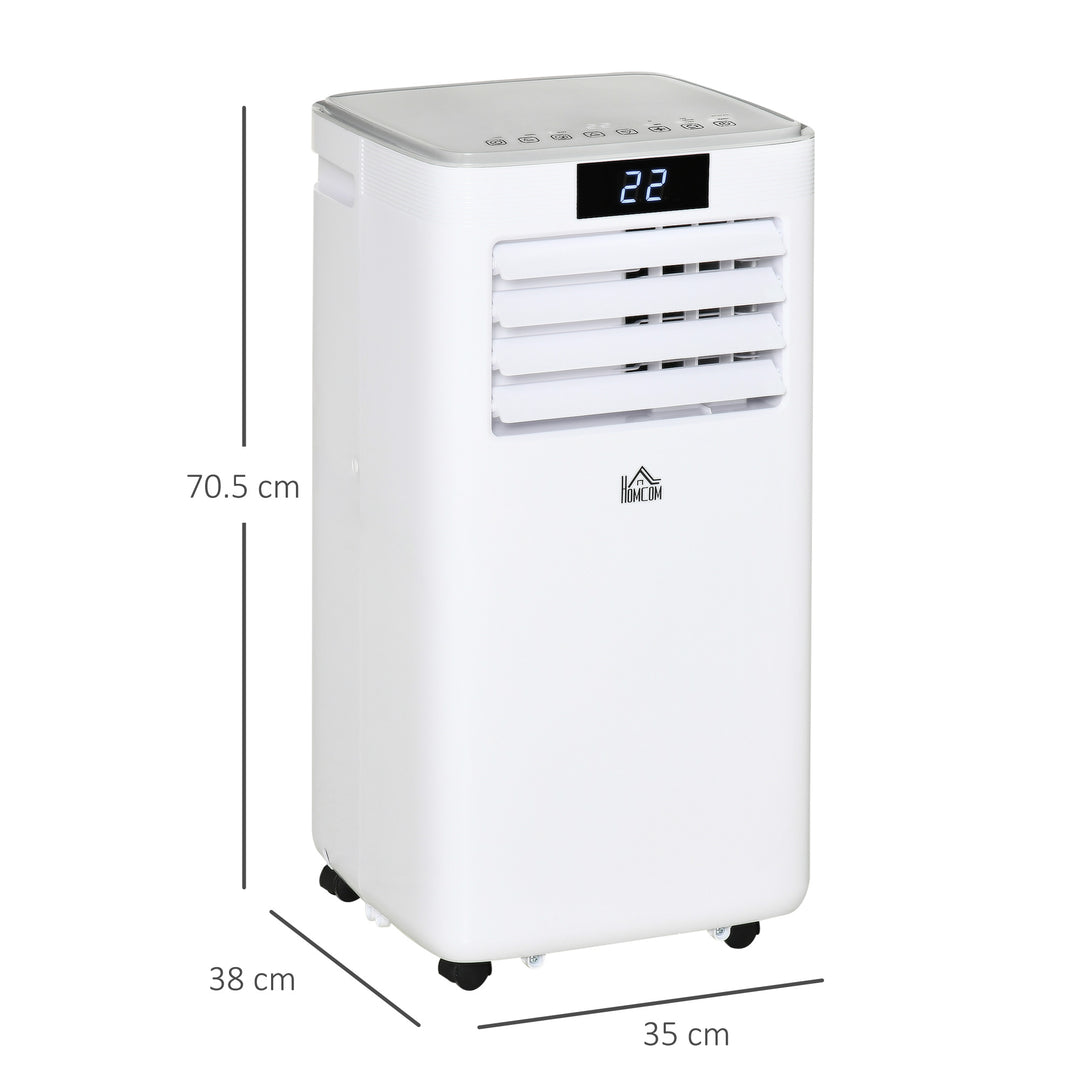 7000 BTU Air Conditioning Unit, 3-in-1 Portable Air Conditioner, Dehumidifier, Cooling Fan with Remote Control, LED Display, 2 Speeds, 24H Timer, Window Venting Kit, 15m²