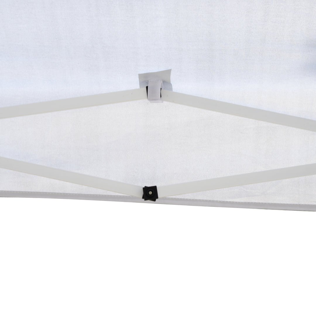 MCL 3 x 3M Garden Pop Up Gazebo Height Adjustable Marquee Party Tent Wedding Canopy with Carrying Bag, White