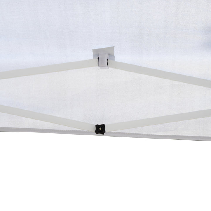 MCL 3 x 3M Garden Pop Up Gazebo Height Adjustable Marquee Party Tent Wedding Canopy with Carrying Bag, White