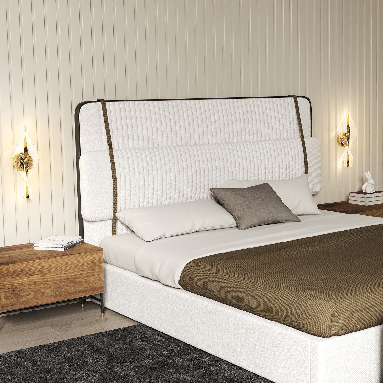 Led Wall Lamp 2 Pack, 13W Modern Indoor Spiral Wall Light, Colour Temperature Adjustable 3000K/4000K/6500K, for Bedroom, Living Room, Hallway, Stairs, Gold Tone