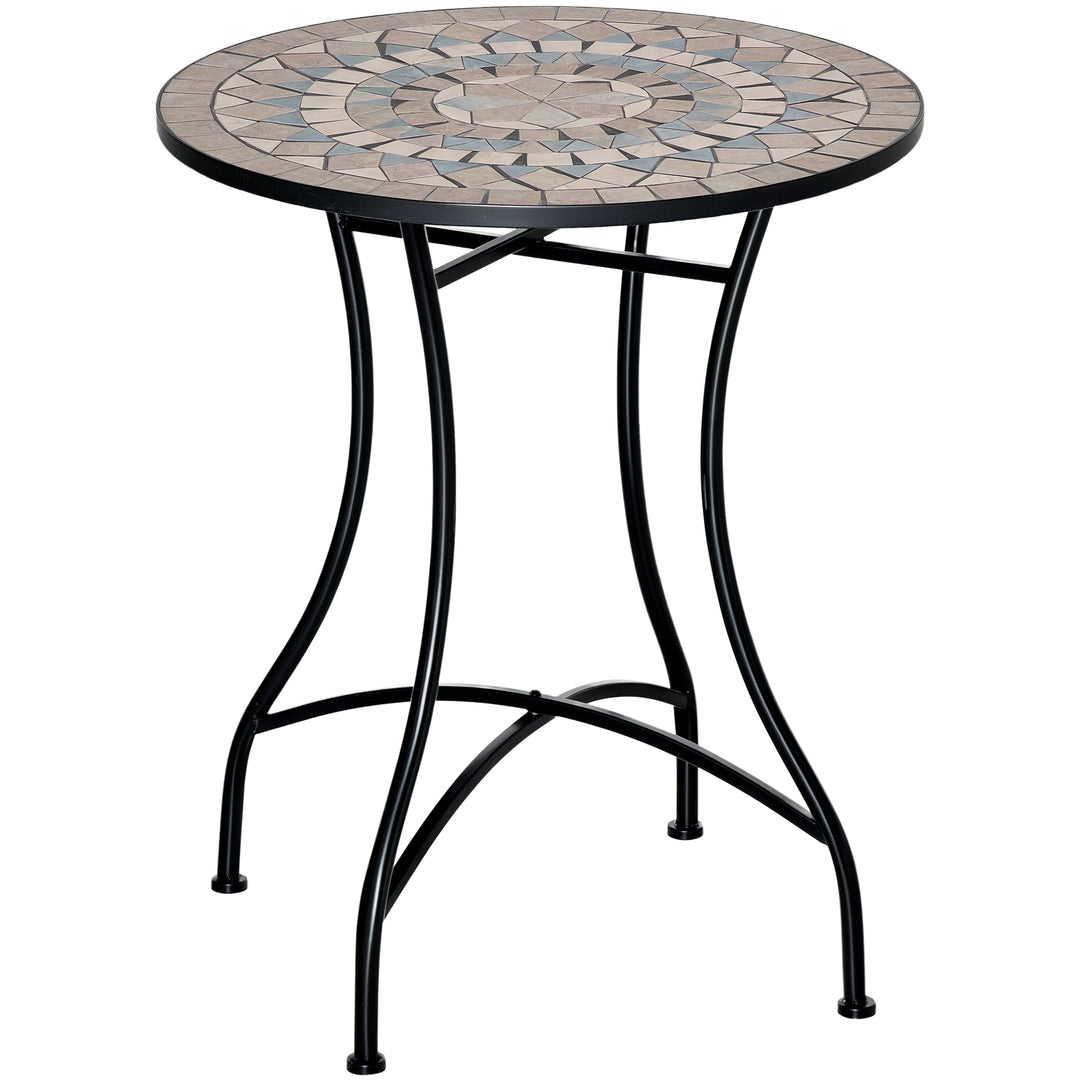 MCL 60cm Mosaic Outdoor Patio Table - Green
