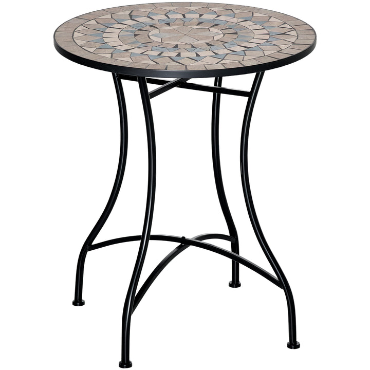 MCL 60cm Mosaic Outdoor Patio Table - Green