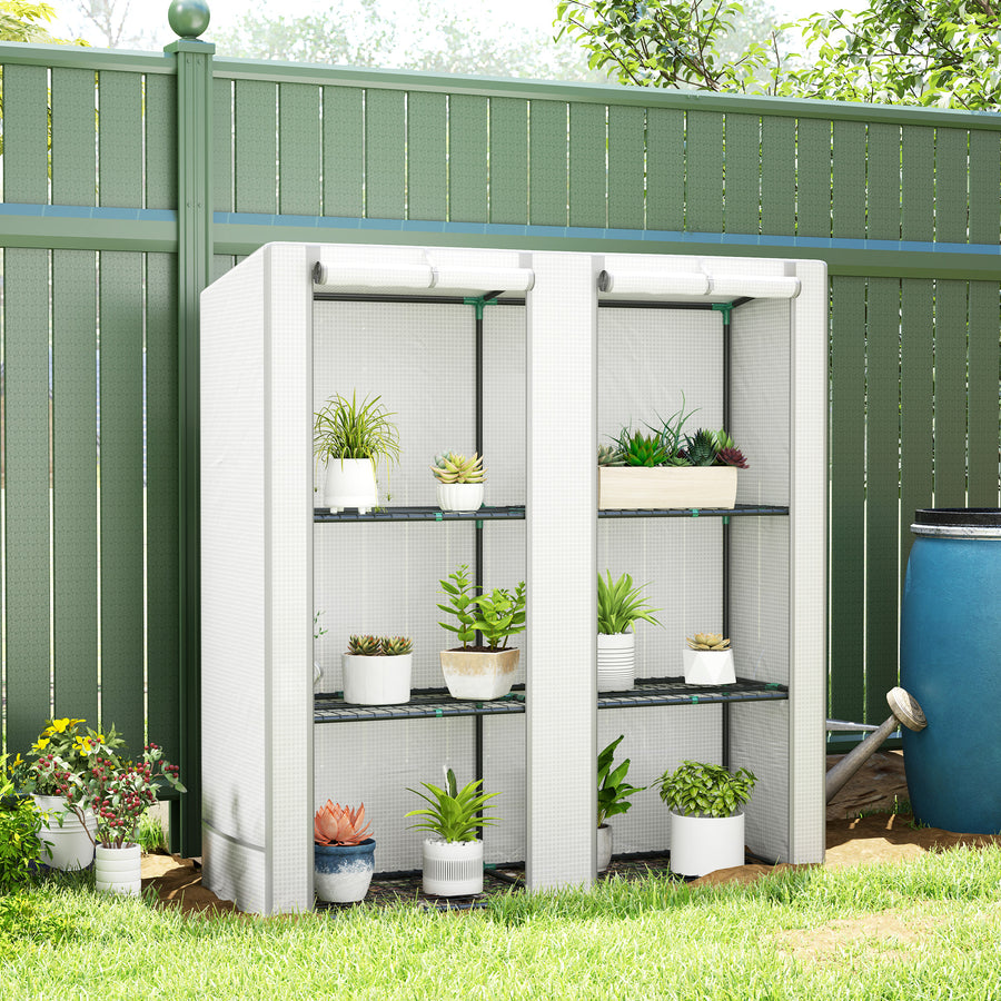 Three-Tier Mini Greenhouse - White