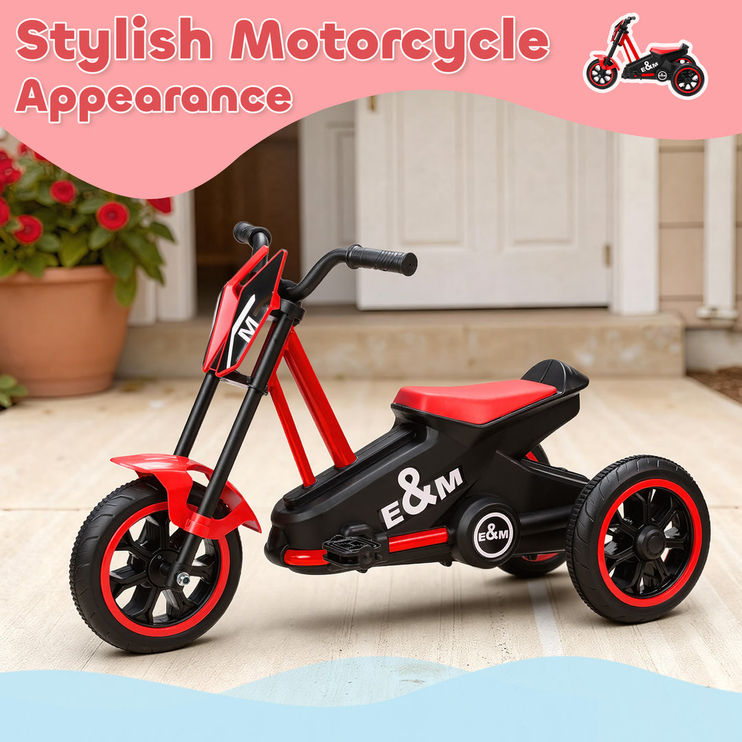 Kids Tricycle Baby Trike, Kids Trike with Pedal, 3 Wheel Toddler Balance Bike for Indoor Outdoor Use