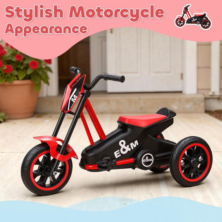 Kids Tricycle Baby Trike, Kids Trike with Pedal, 3 Wheel Toddler Balance Bike for Indoor Outdoor Use
