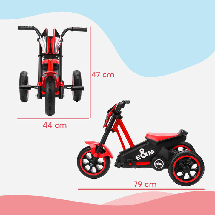 Kids Tricycle Baby Trike, Kids Trike with Pedal, 3 Wheel Toddler Balance Bike for Indoor Outdoor Use