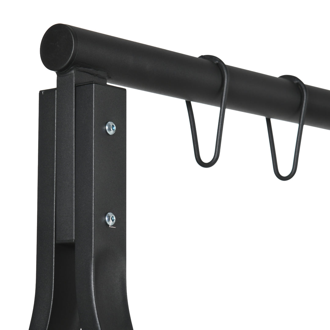 Steel Frame Multi-Swing Seat Frame - Black