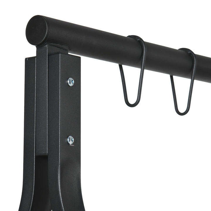 Steel Frame Multi-Swing Seat Frame - Black