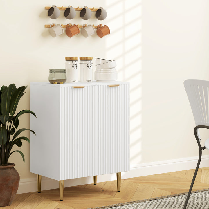 Sideboard Buffet Cabinet, Modern Kitchen Storage Cabinet with Adjustab