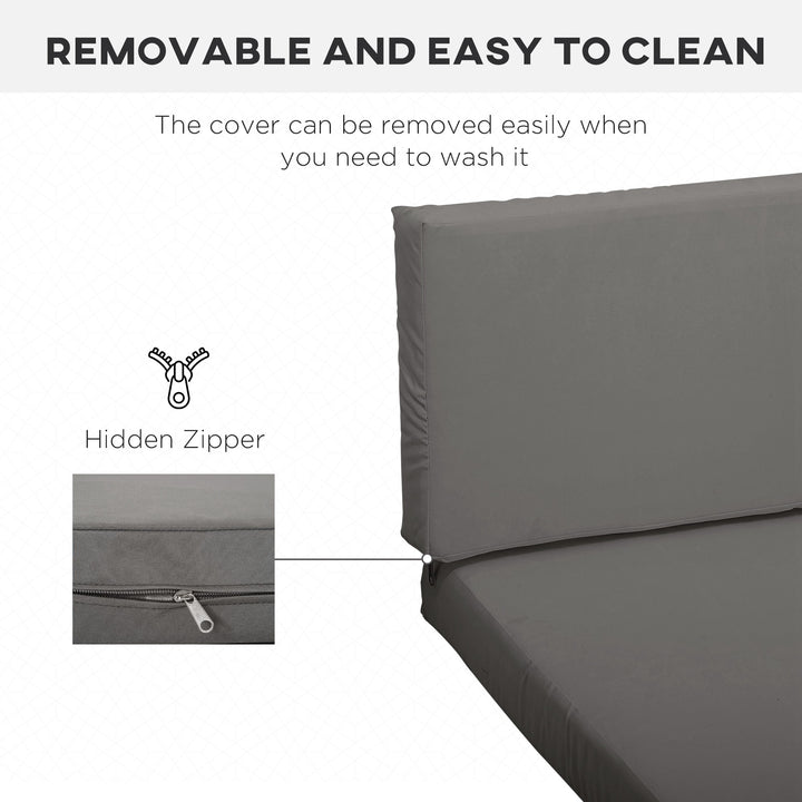 MCL Outdoor Cushion Pad Set for Rattan Furniture, 7 Piece Garden Furniture Cushions ONLY, Grey