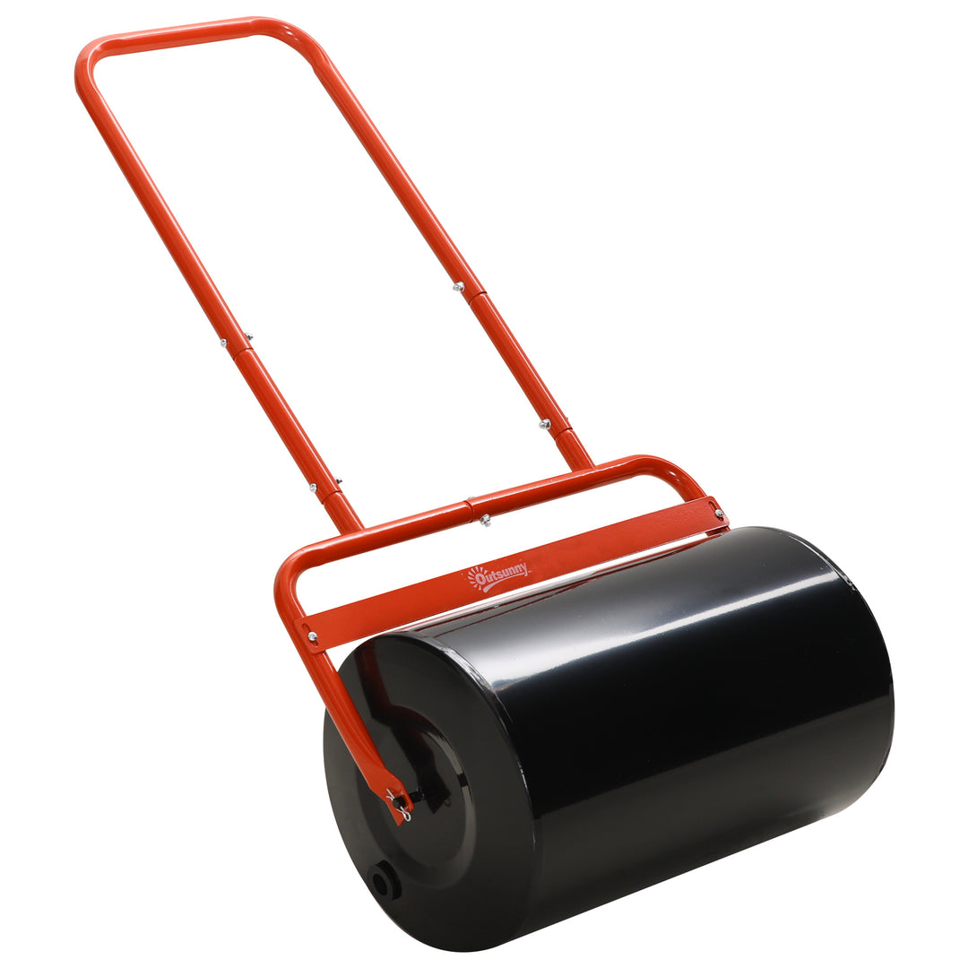 38L Fillable Cylinder Steel Lawn Roller - Red