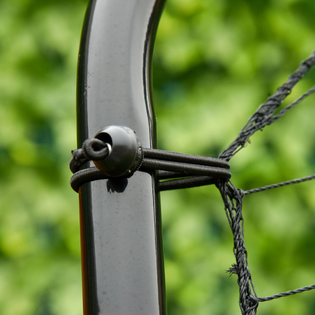 MCL Foldable Football Rebounder Net, with Adjustable Angles - Black