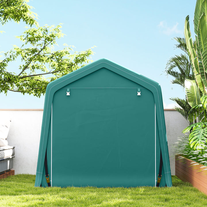 8 x 6.5 ft Outdoor Garden Storage Shed, Waterproof Bike Tent with Doub