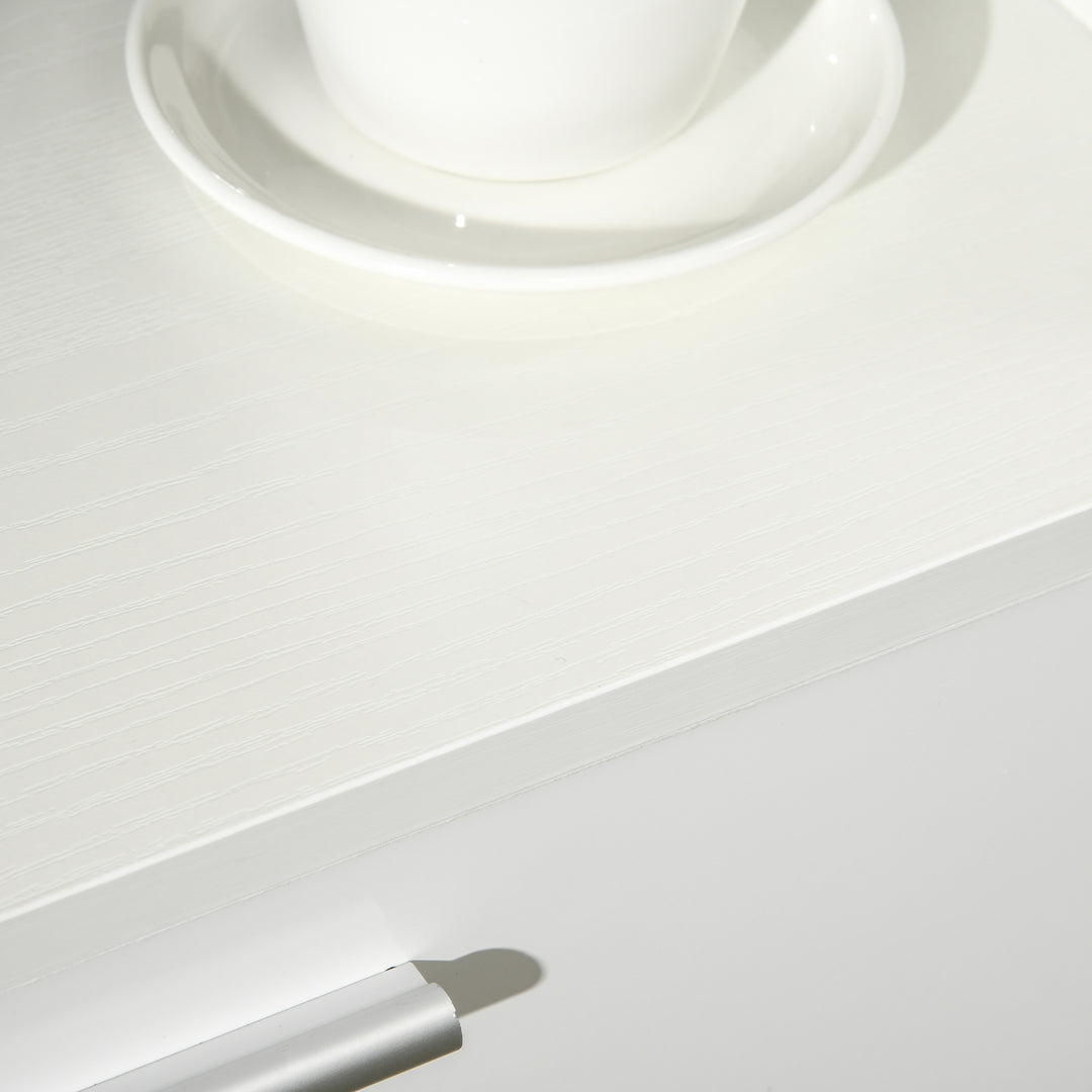 MCL Kitchen Cupboard, Modern Kitchen Storage Cabinet with Shelves and Drawer, Free Standing Kitchen Units, 166 cm, White