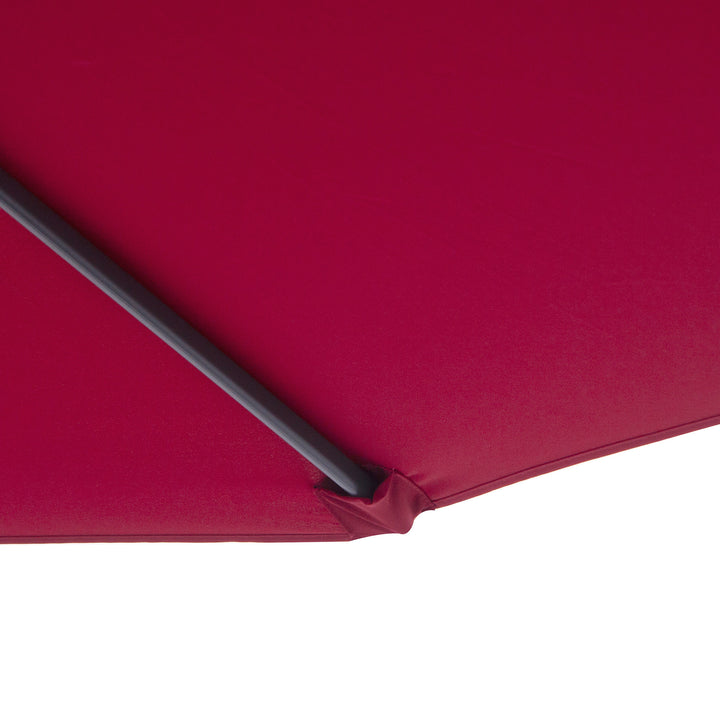 3m Water Resistant Terylene Hanging Parasol Wine Red