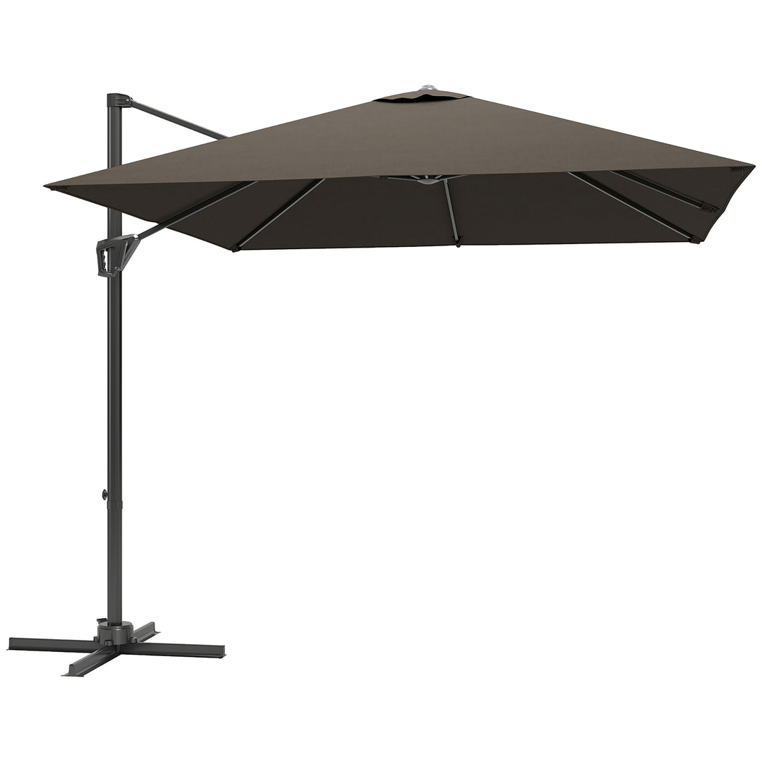 Patio Offset Parasol Umbrella - Tan