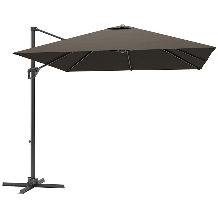 Patio Offset Parasol Umbrella - Tan