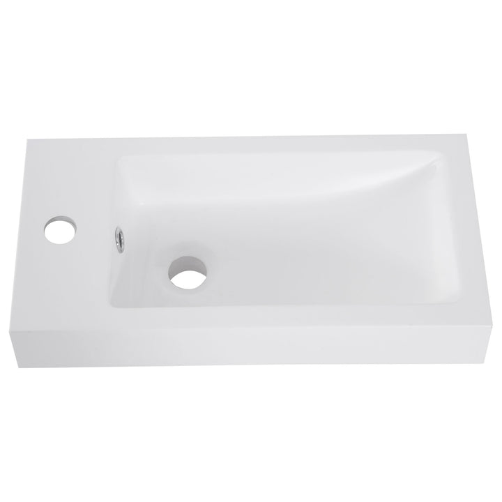 MCL Under Sink Bathroom Vanity Unit Ceramic Basin Sink Cloakroom Storage Cabinet Home Furniture