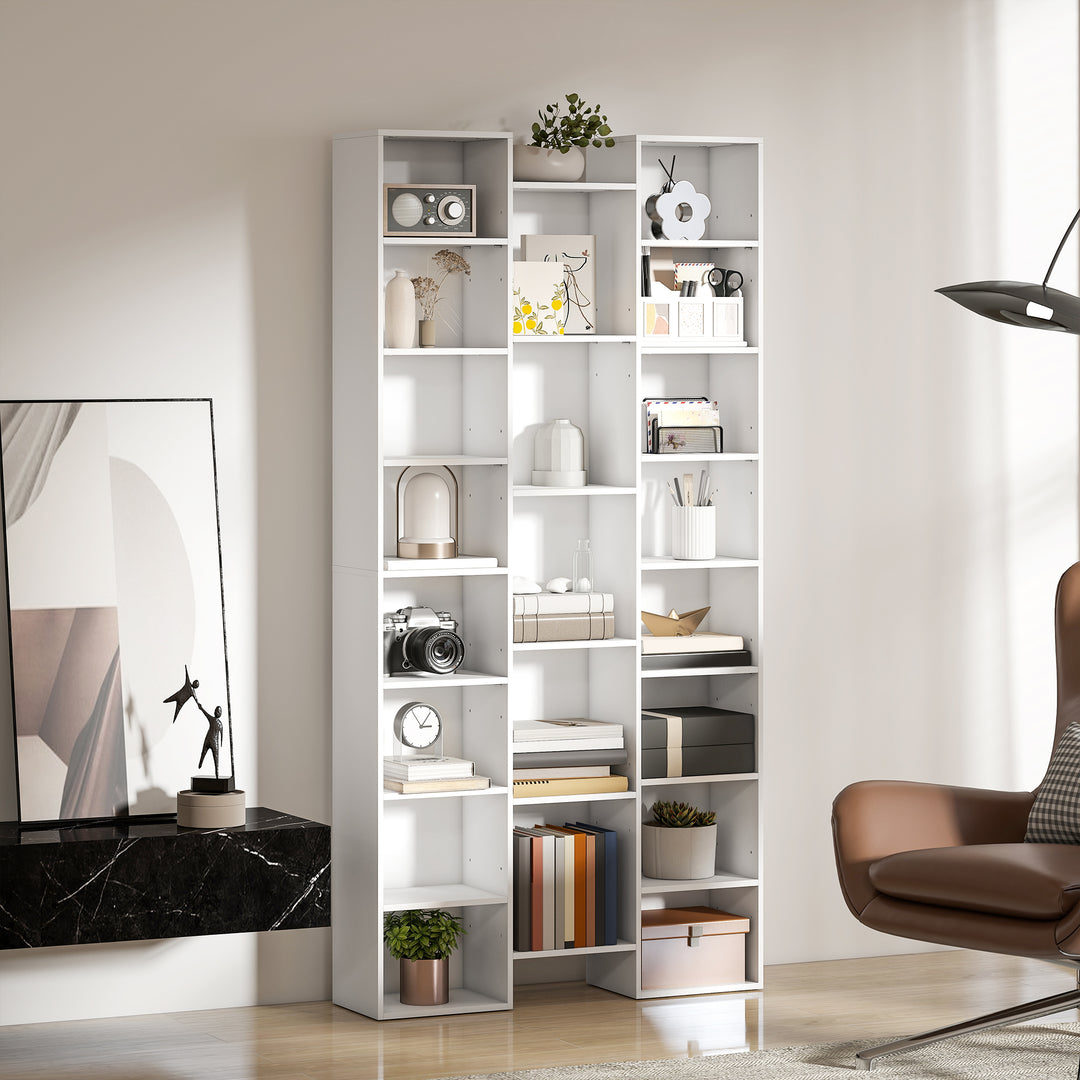 MCL 21-Compartment Bookshelf - White