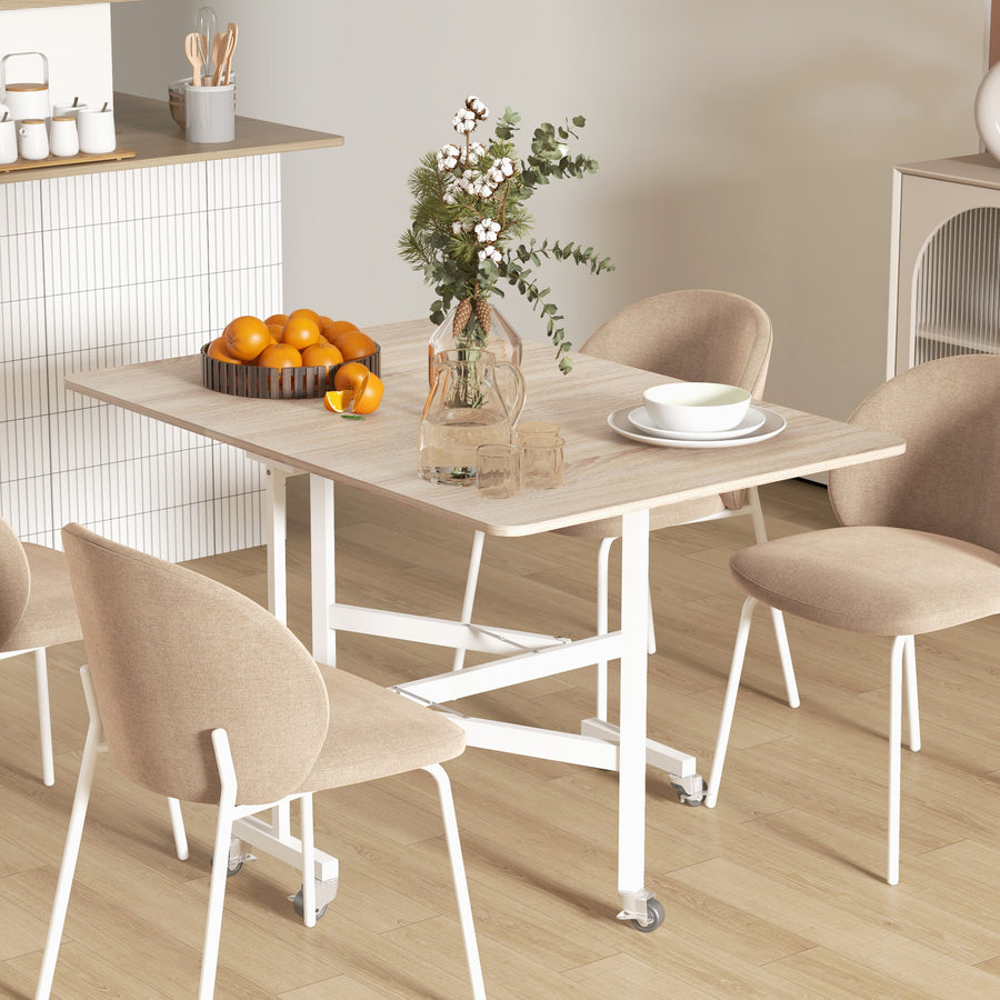 4-6 Person Drop Leaf Dining Table - Oak