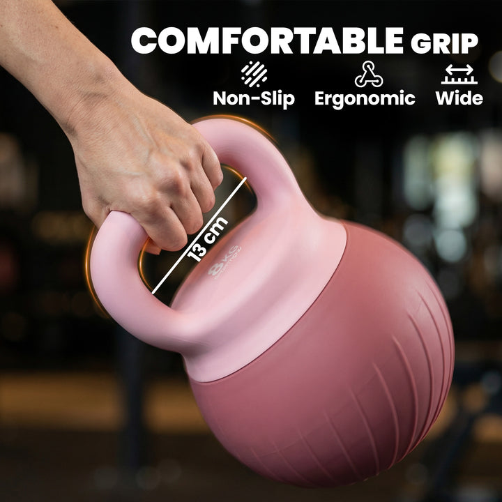 Soft Kettlebell, 8kg Kettle Bell with Anti-Slip Grip for Home Gym Weig