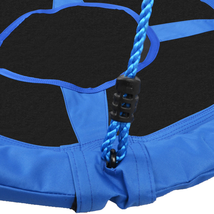 Kid Nest Swing Seat Saucer Tree Swing 40 Inch/100cm for Outdoor Indoor Blue