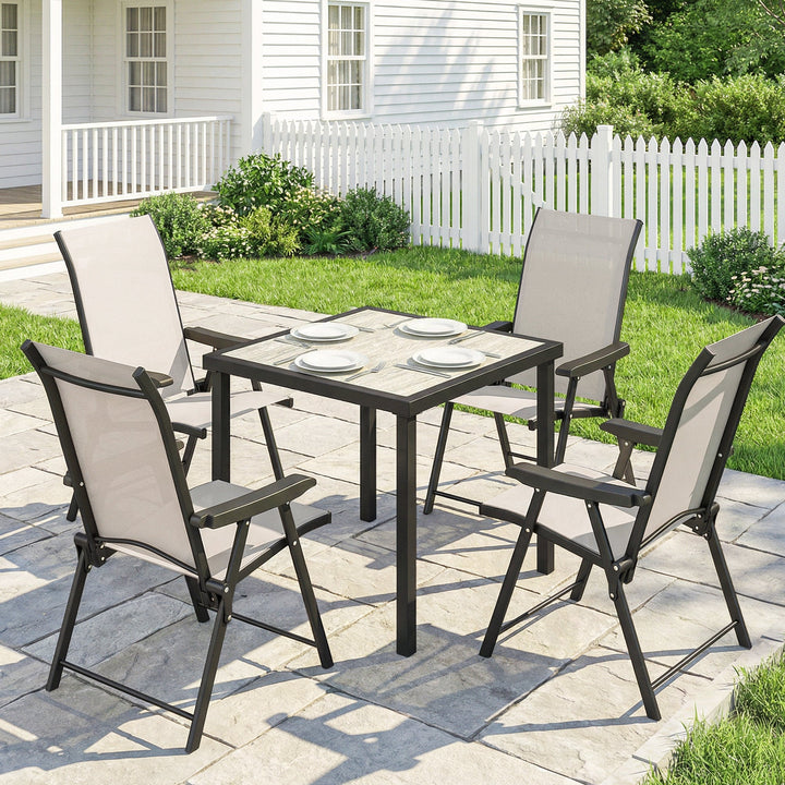 5 Pieces Outdoor Dining Set