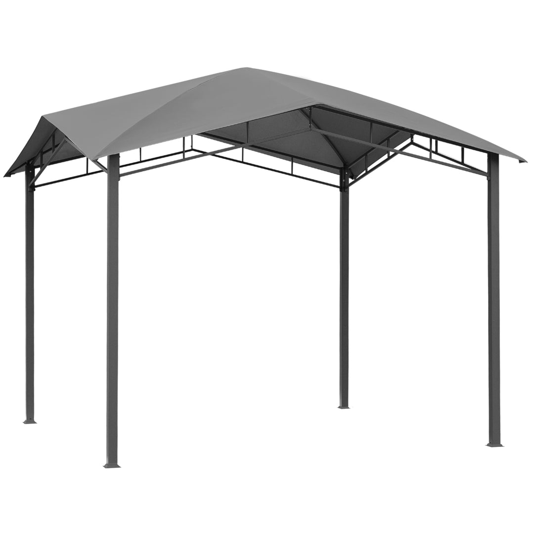 3x3(m) Outdoor Gazebo Garden Pavilion Sunshade Canopy Tent with Steel Frame, Grey