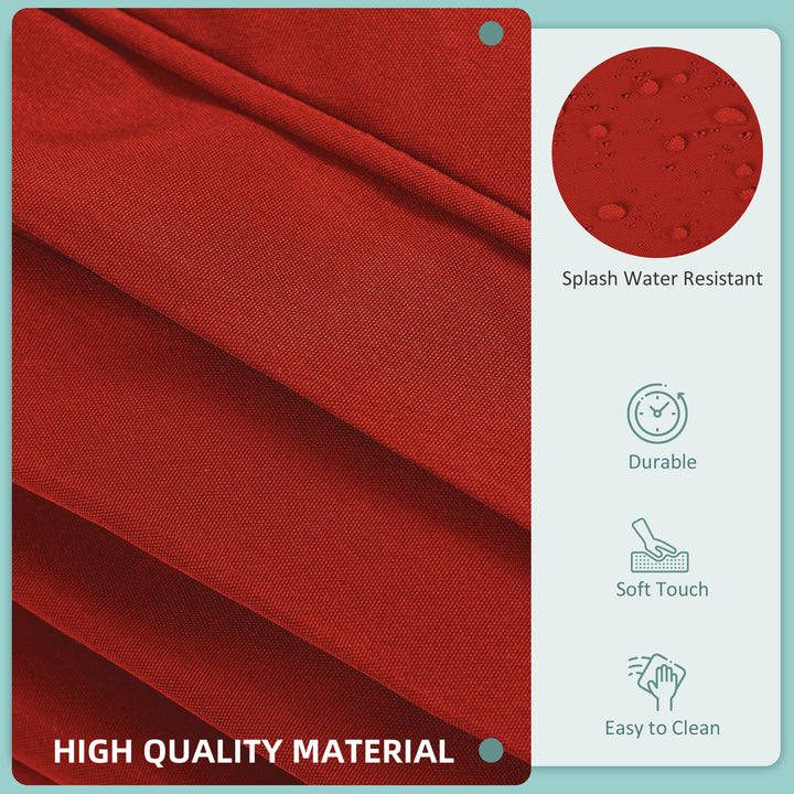 Set of 14 Outdoor Cushion Covers - Red