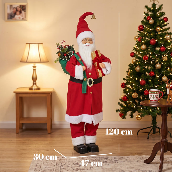 4ft Singing Dancing Santa Claus, Standing Christmas Animated Santa - view 3