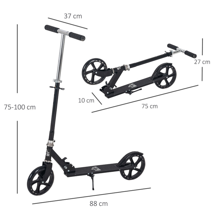 MCL Kids Scooter Teenager Kick Scooter Foldable 4 Levels Adjustable Height with Rear Fender Brake for 7-14 Years