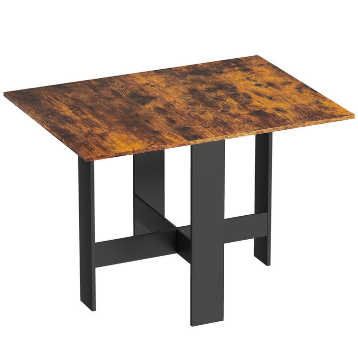 Folding Dining Table, Space-Saving Drop Leaf Kitchen Table for 4-6 Peo