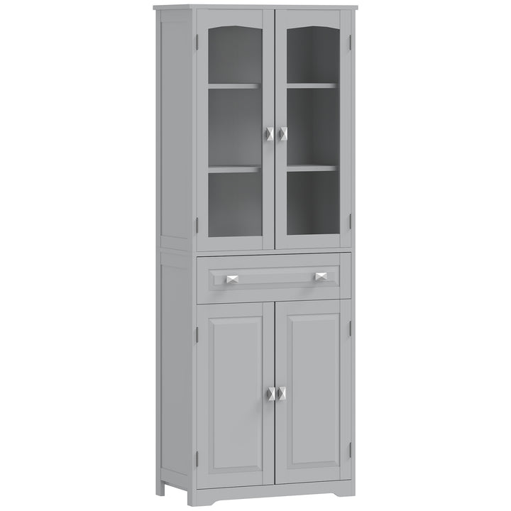 Freestanding Kitchen Cupboard, Storage Cabinet with 2 Adjustable Shelv