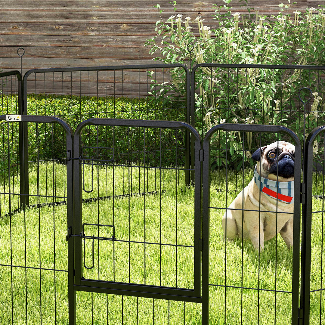 Steel 8 Panel Dog pen Pet Puppy PlayPen Grey
