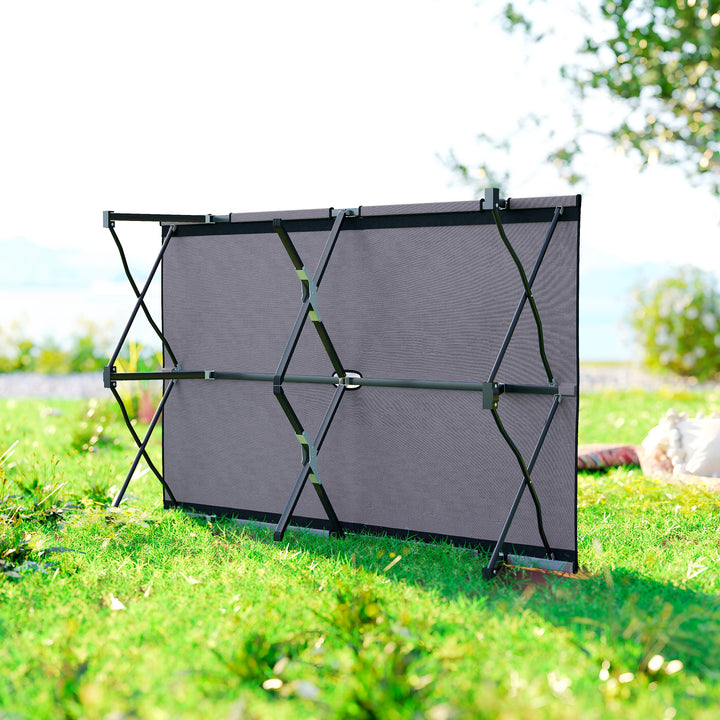 MCL Double Camping Cot Bed, with Bag - Grey