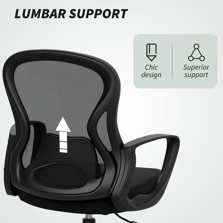 Drafting Chair with Adjustable Footrest, Ergonomic Mesh Office Chair with Lumbar Support, Adjustable Height for Standing Desk, Black