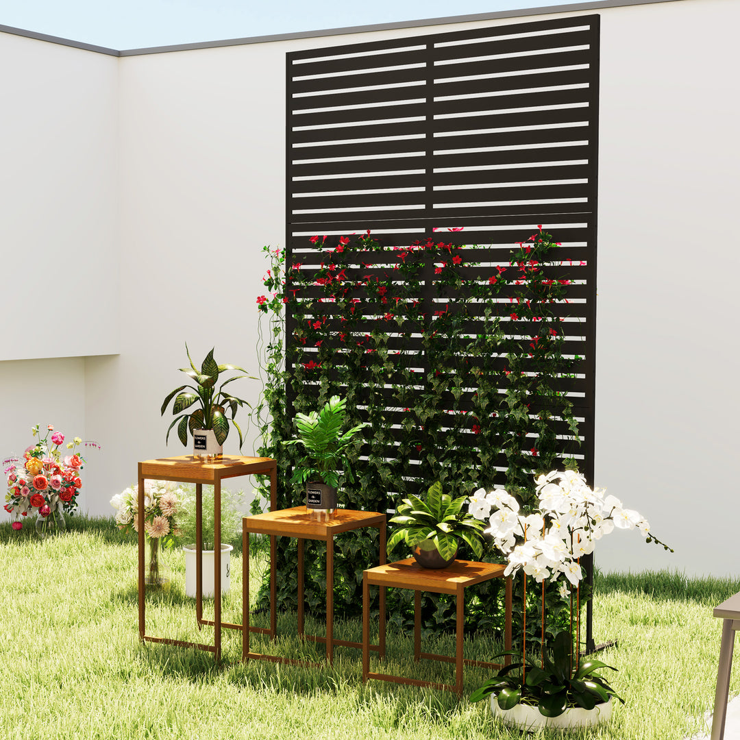 Decorative Privacy Fence Screen, Metal Outdoor Privacy Screen Climbing