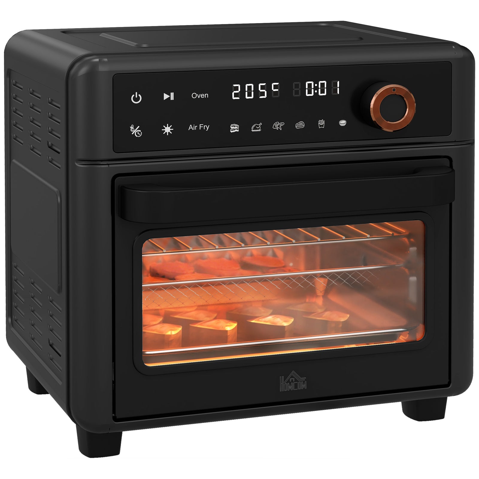 Air Fryer Oven, 13L Mini Oven, Multifunction Countertop Convection Oven w/ 12 Presets, Adjustable Temp and Time, 1500W