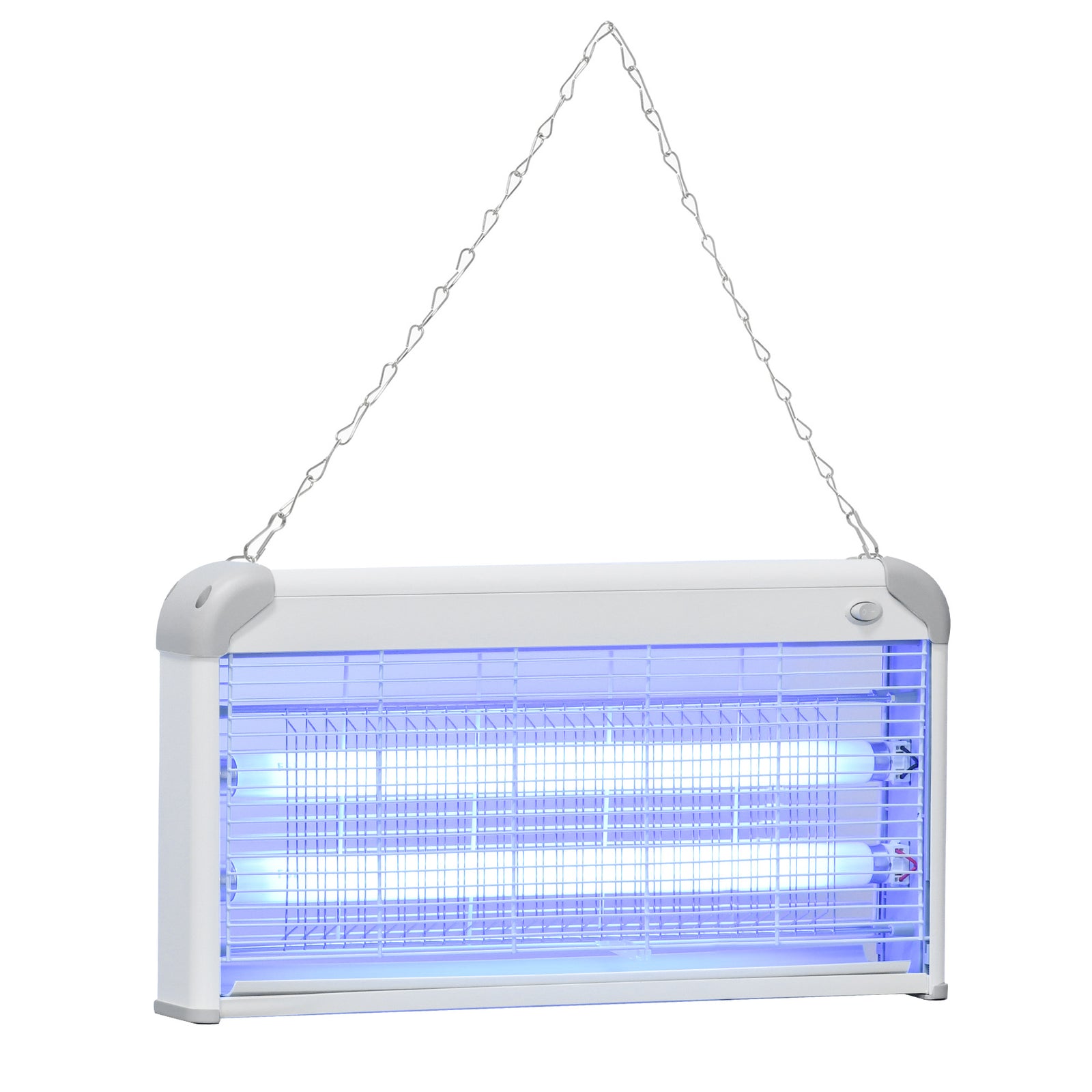 Wall Hanging Bug Zapper, 30W Electric Fly Zapper Mosquito Killer, 60㎡ Coverage Insect Killer, Indoor Outdoor Use, Grey