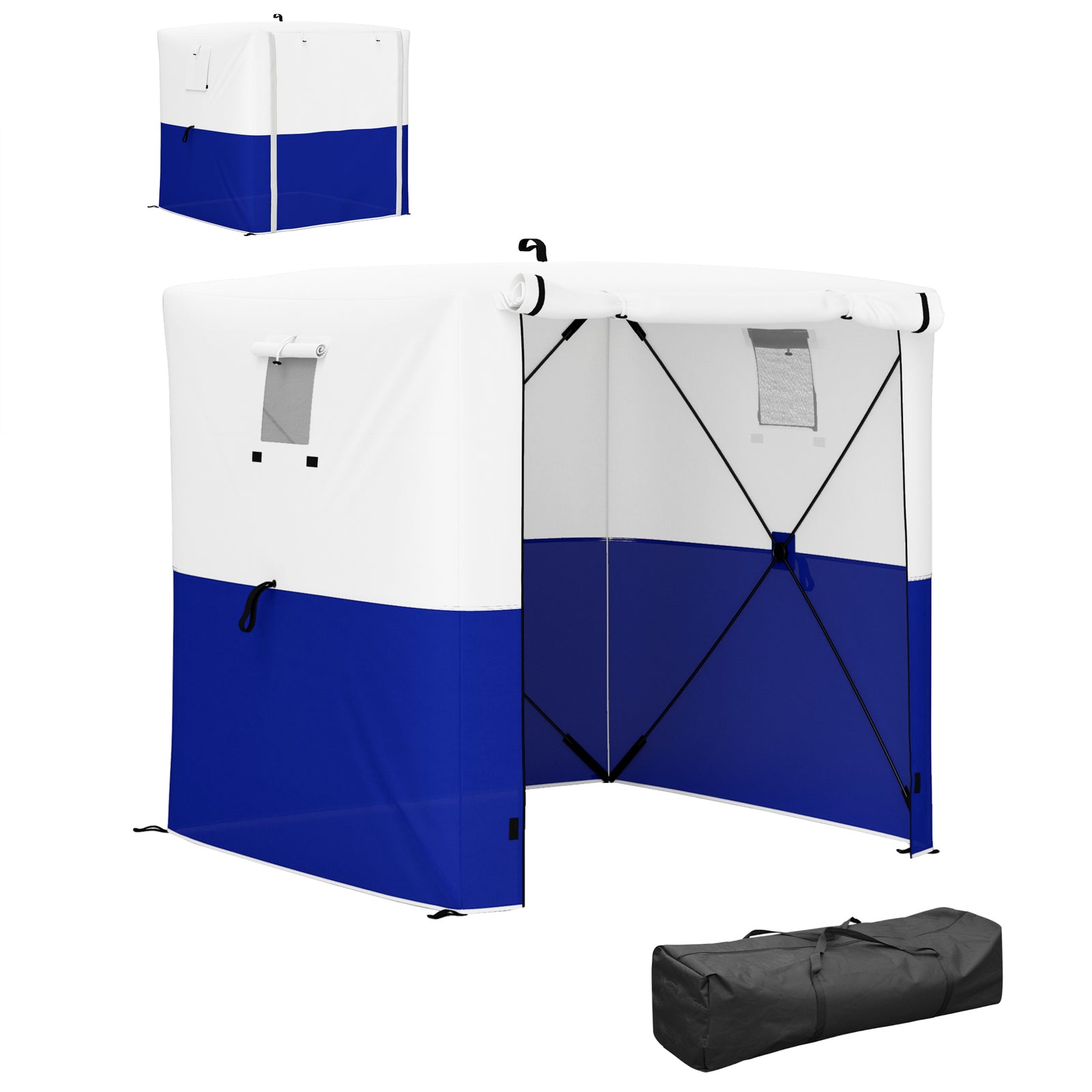 2 x 2m Pop-Up Gazebo, with Accessories - Dark Blue