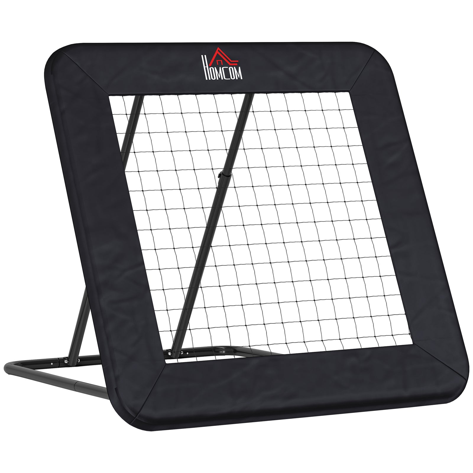 Football Training Net Target Goal, with Adjustable Angles - Black