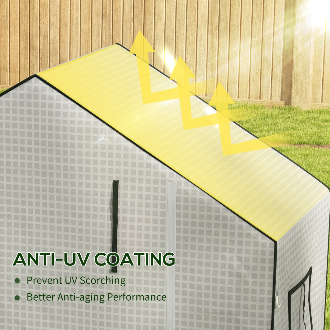 Greenhouse Cover Replacement Walk-in PE Hot House Cover with Roll-up D
