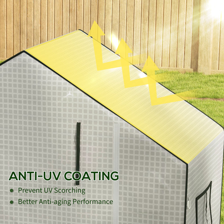 Greenhouse Cover Replacement Walk-in PE Hot House Cover with Roll-up D
