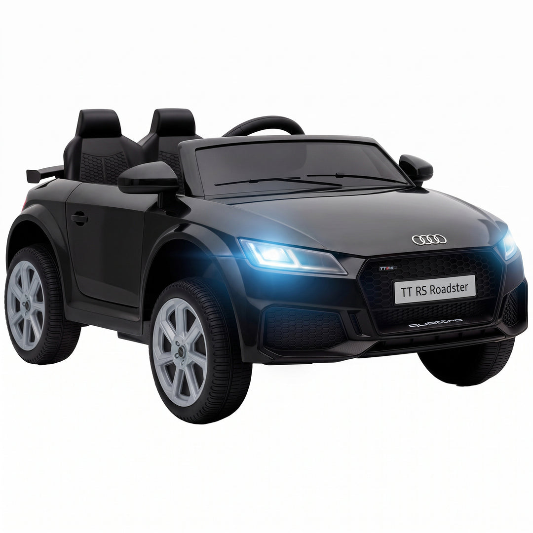 12V Audi TT RS Licensed Electric Car, Electric Ride On Toy with - Black