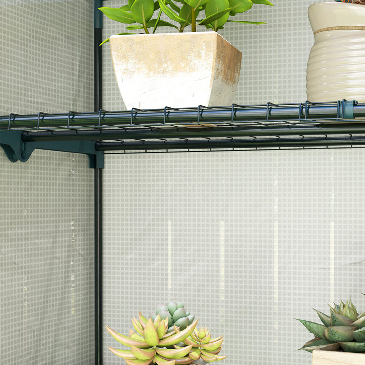 Four-Tier Mini Greenhouse - Grey/White
