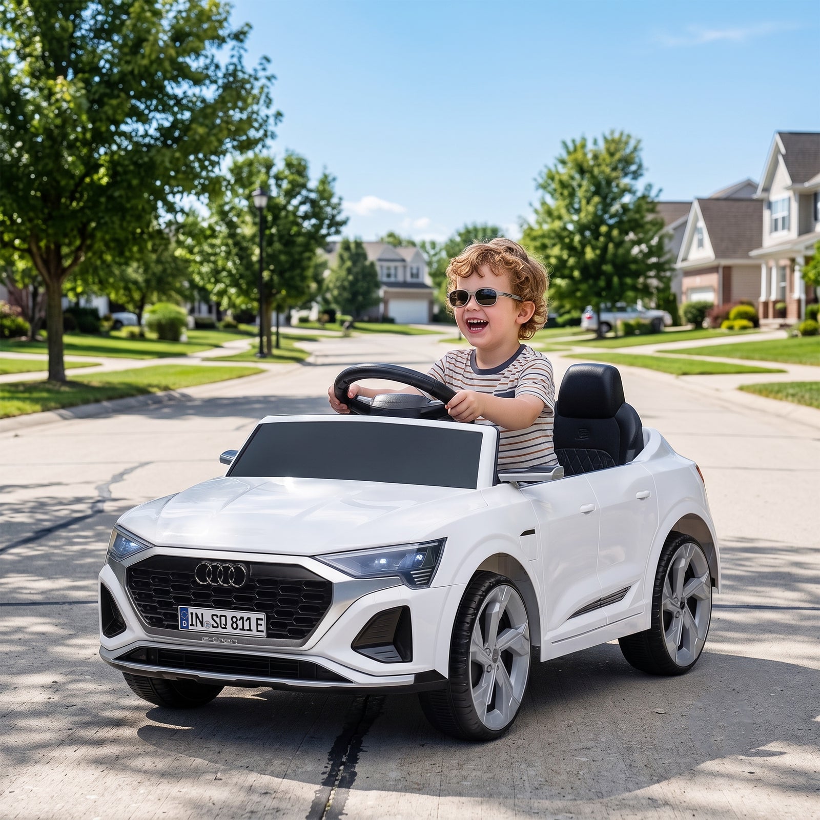Audi Q8 etron Sportback Licensed Ride on Car with Remote Control, Four