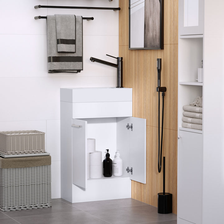 Under Sink Bathroom Vanity Unit Ceramic Basin Sink Cloakroom Storage Cabinet Home Furniture