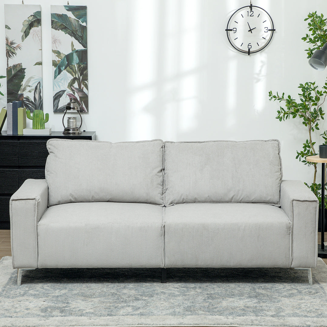 Three-Seater Corduroy - Light Grey