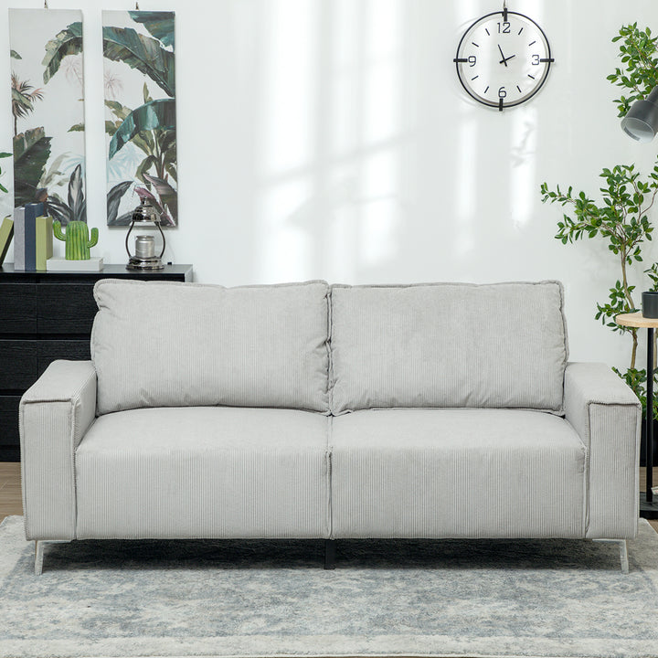 Three-Seater Corduroy - Light Grey