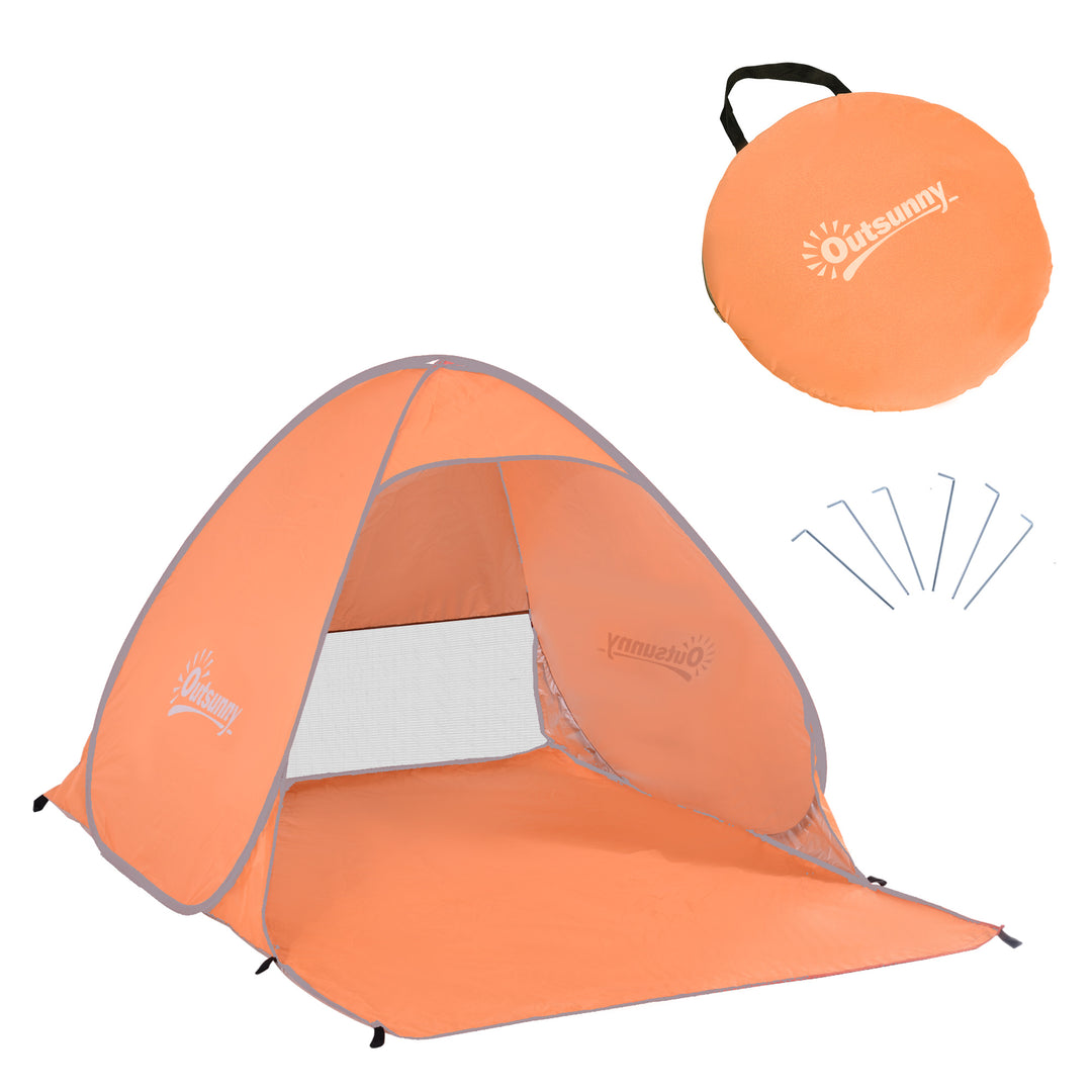 MCL 2 Person Pop Up UV Shelter Shade-Orange